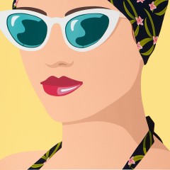 "Cinco De Mayo", 60" x 60", acrylic & resin on panel