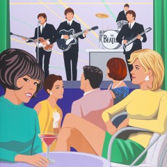 "Cavern Club", 72" x 72", acrylic on wood panel