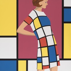"Walk Don't Run", 48" x 48", Acrylic On Wood Panel